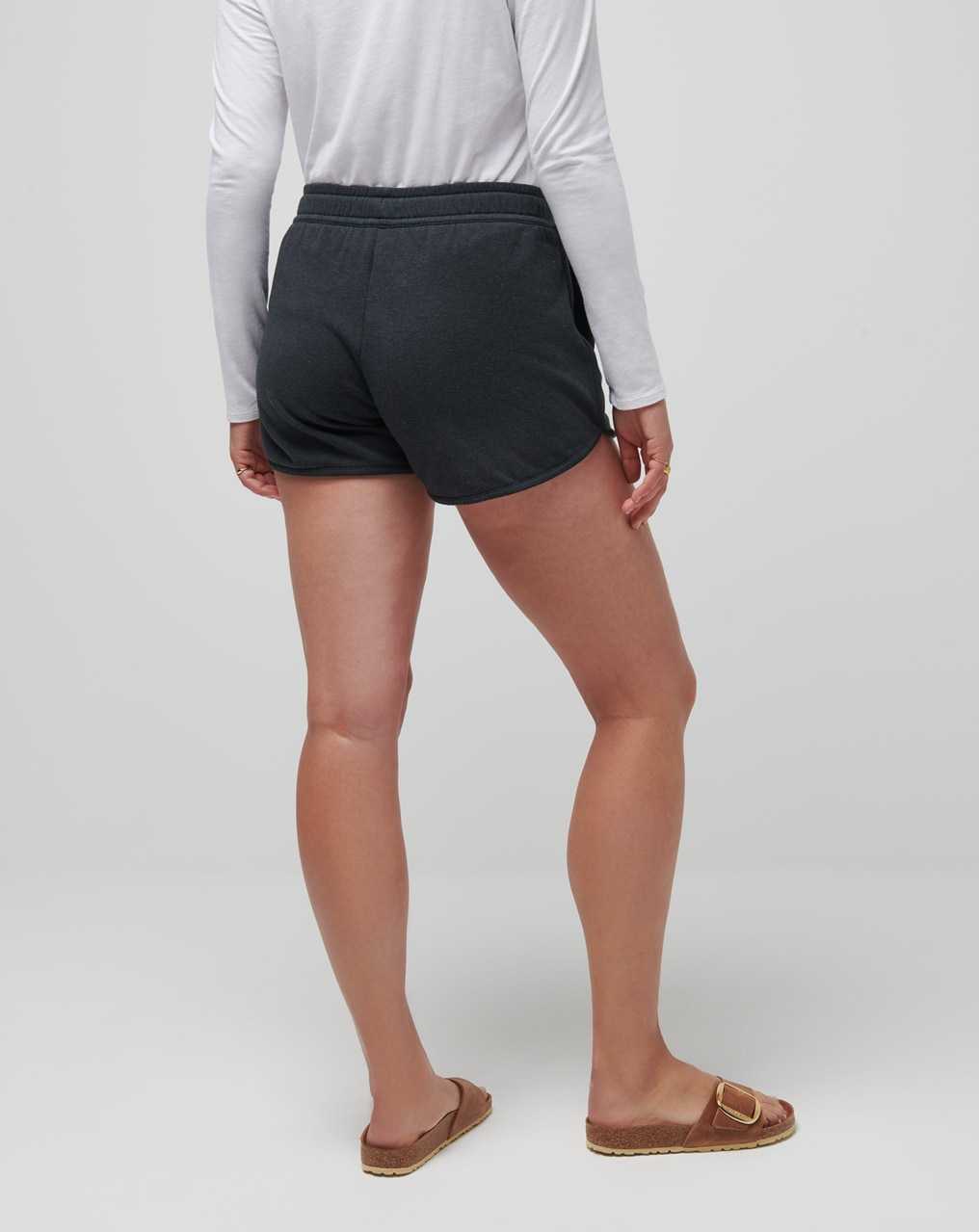 Heather Black Travis Mathew Cloud Fleece Short 2.0 | BKPE06319