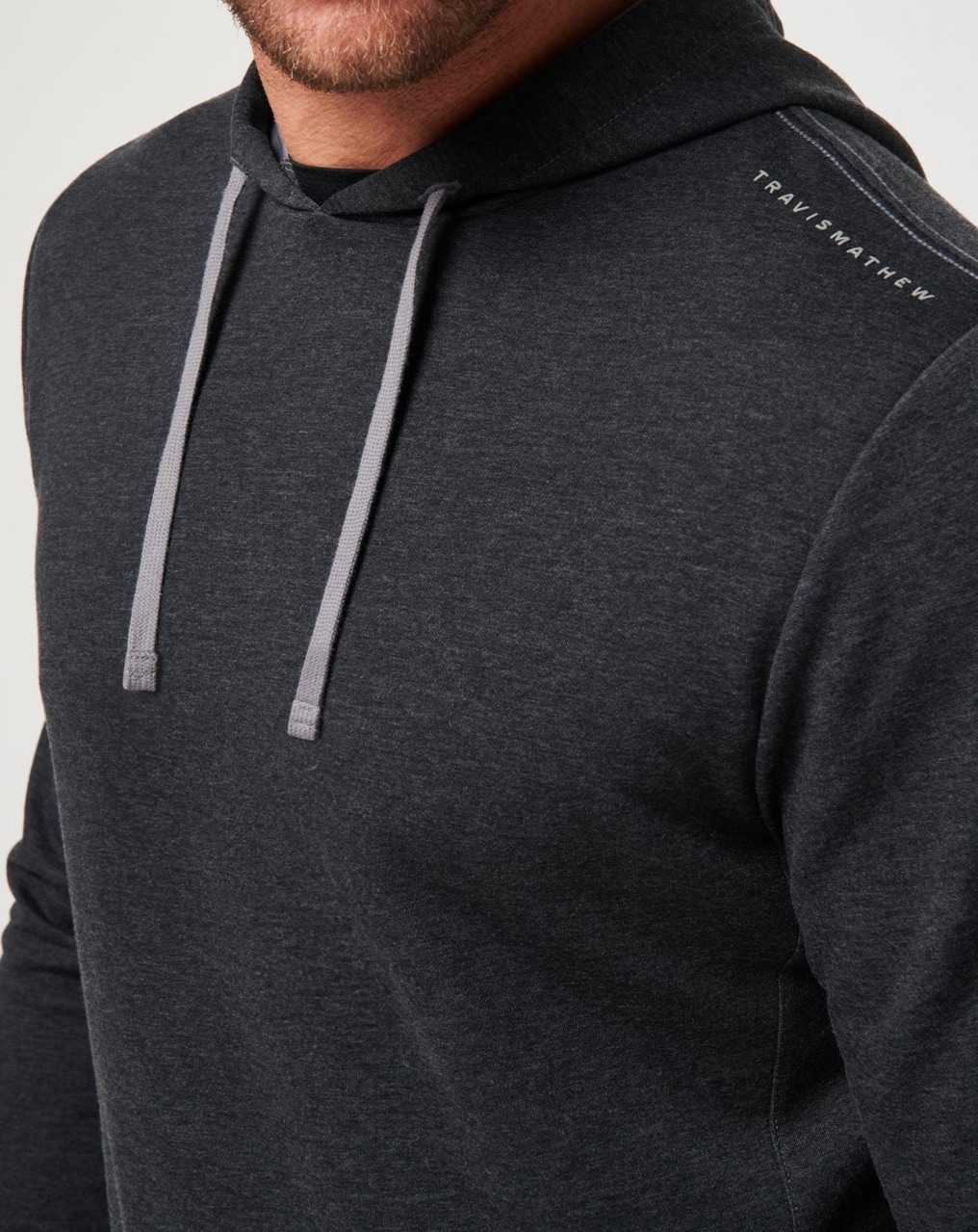 Heather Black Travis Mathew Upgraded Tech Hoodie | JBLK92738