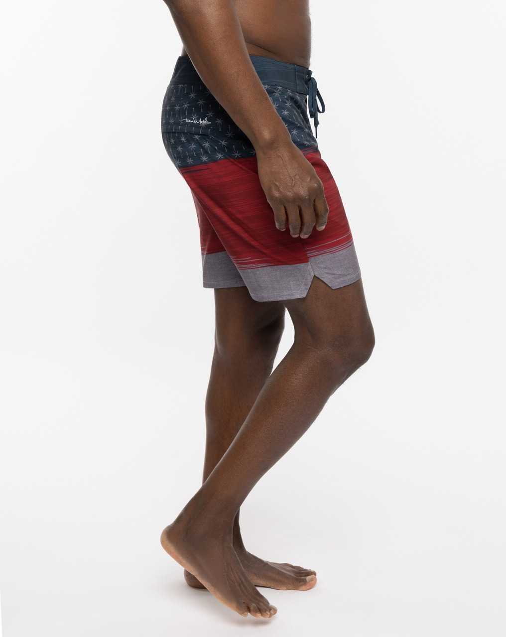 Heather Blue Nights Travis Mathew Murica Fun Boardshort | PCNT37802