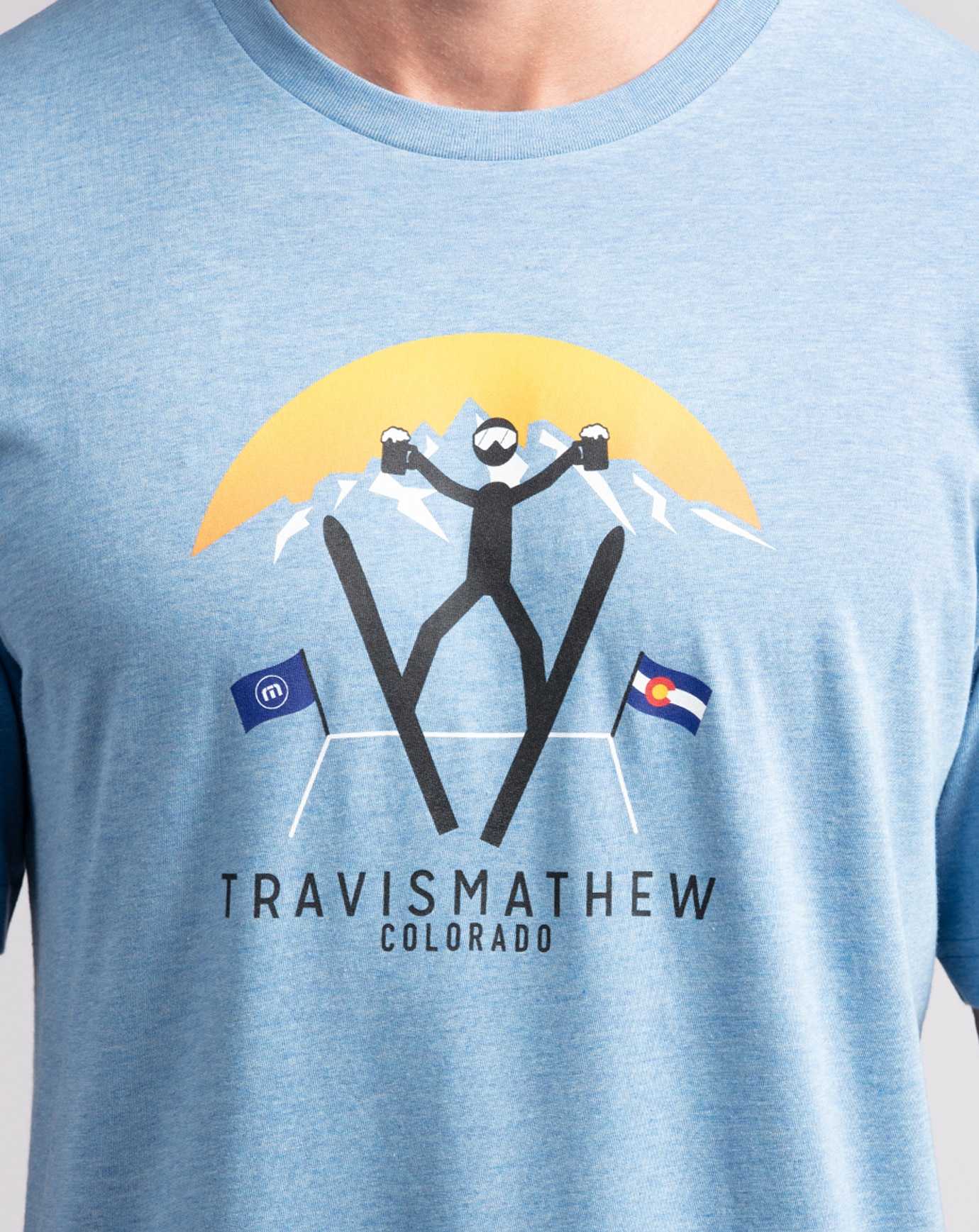 Heather Blue Travis Mathew Catchin' Air Tee | SGKQ47863