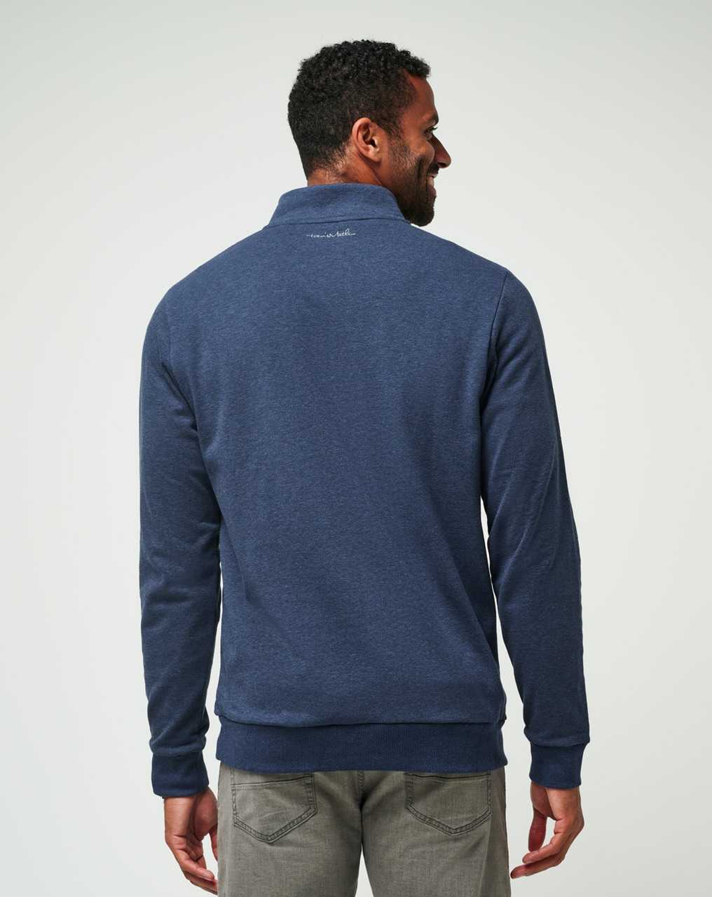 Heather Blue Travis Mathew Cloud Quarter Zip 2.0 | THGF24193