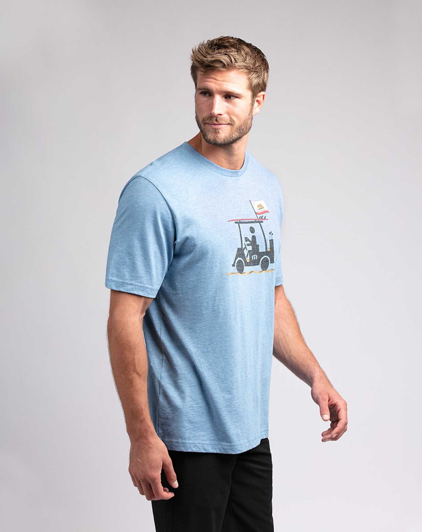 Heather Blue Travis Mathew Eureka Tee | HFOC25736