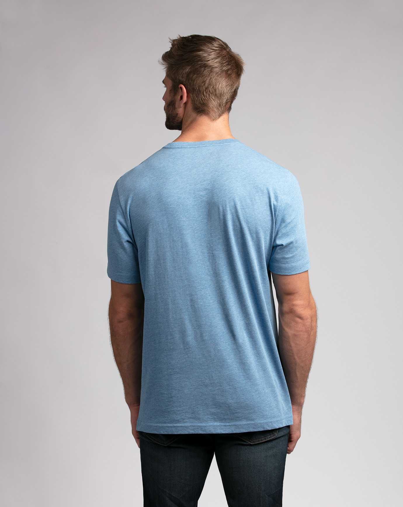 Heather Blue Travis Mathew Mackinac Tee | VEXP01863