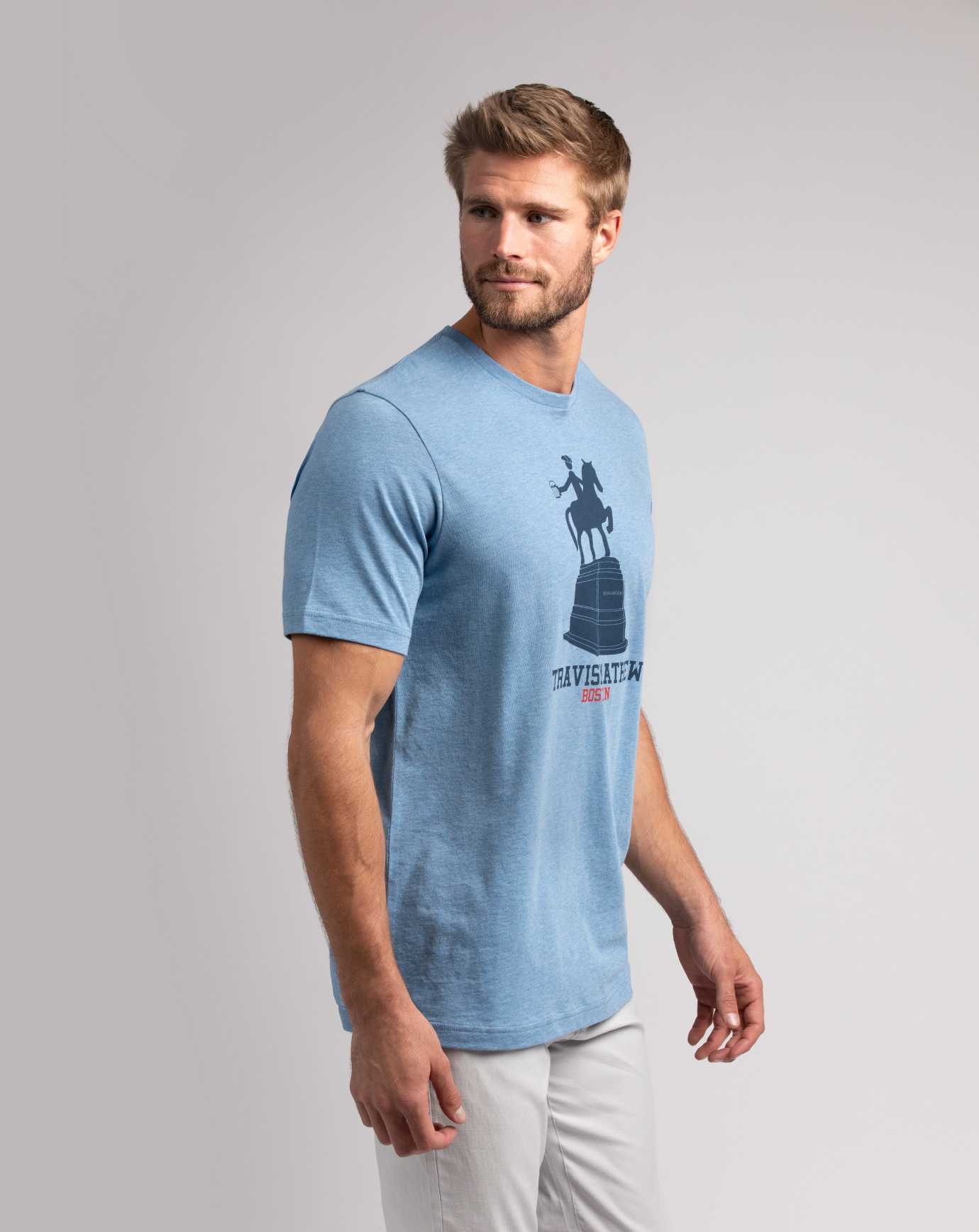 Heather Blue Travis Mathew Revere Revere Tee | SBZP46278