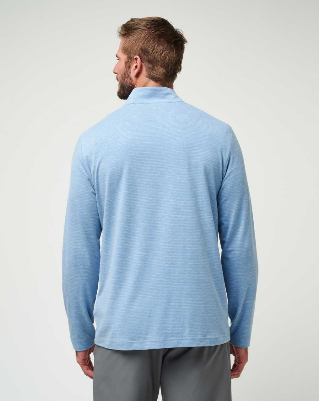 Heather Blue Travis Mathew The Heater Quarter Zip | RTQU46210