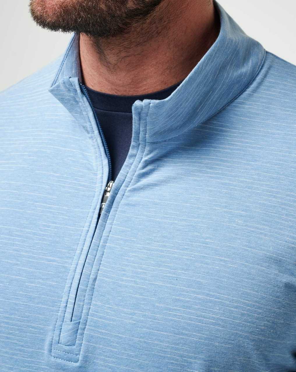 Heather Blue Travis Mathew The Heater Quarter Zip | RTQU46210