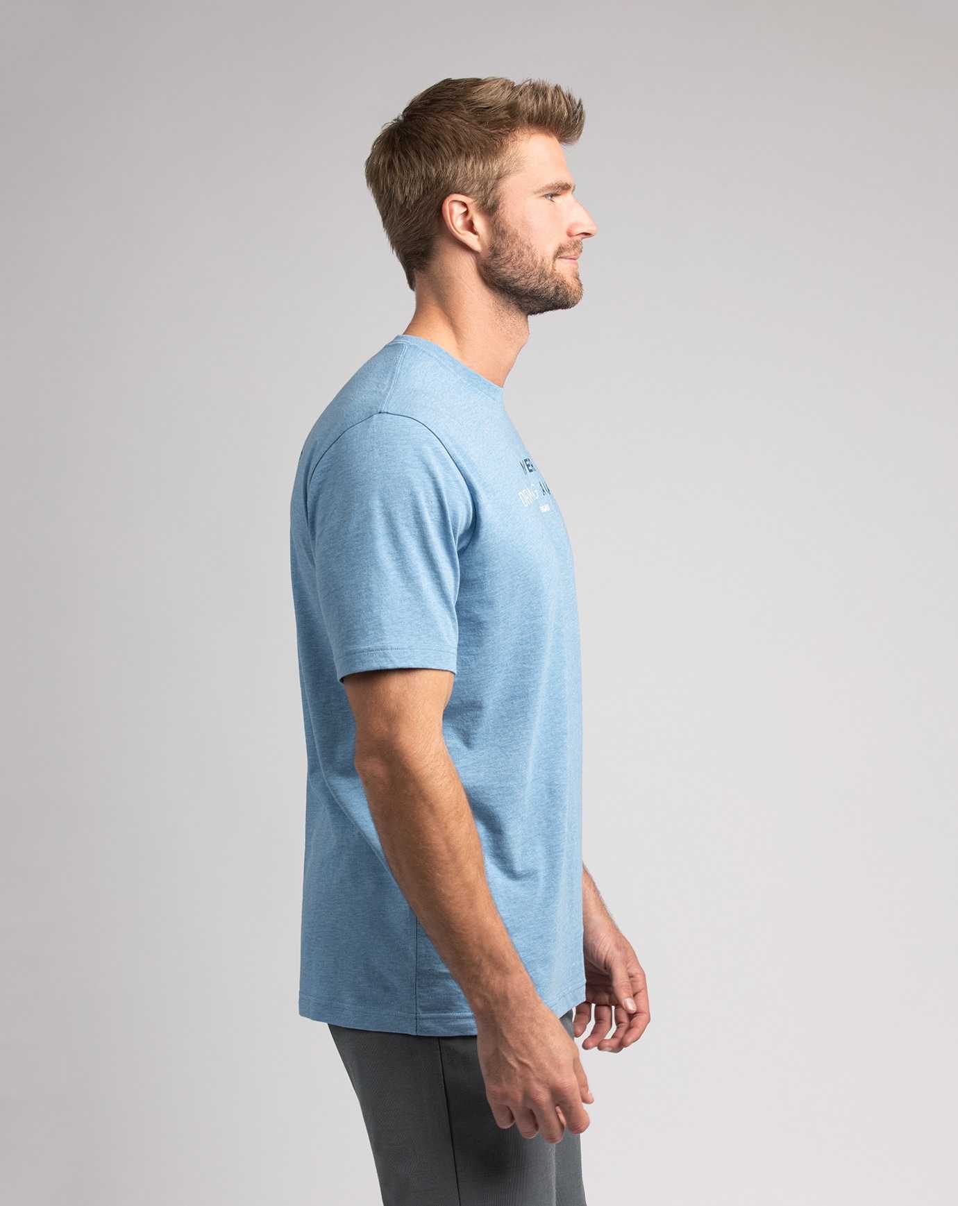 Heather Blue Travis Mathew Trapeze Swinger Tee | AQNE41905