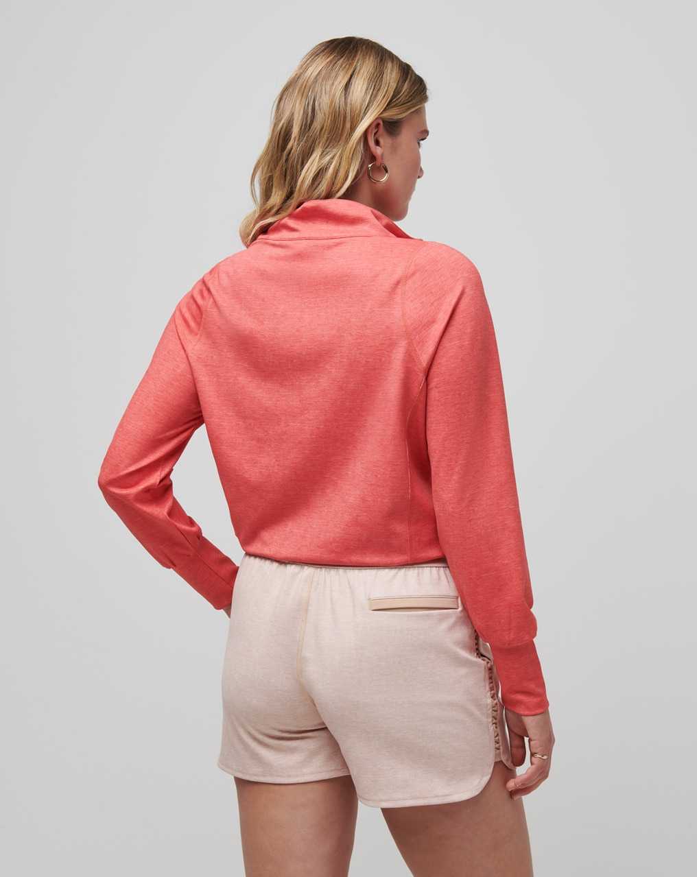 Heather Cayenne Travis Mathew Tulum Weekend Moveknit Half Zip | RCBD26735