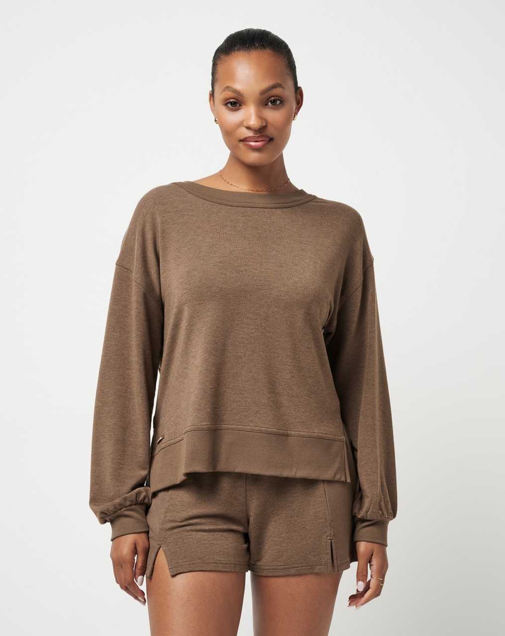 Heather Cocoa Brown Travis Mathew September Morning Cloud Top | TKCI51930