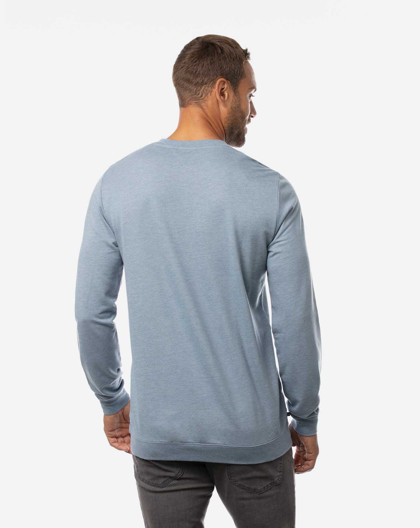 Heather Copen Blue Travis Mathew Fink 2.0 Crewneck | TGWD34780