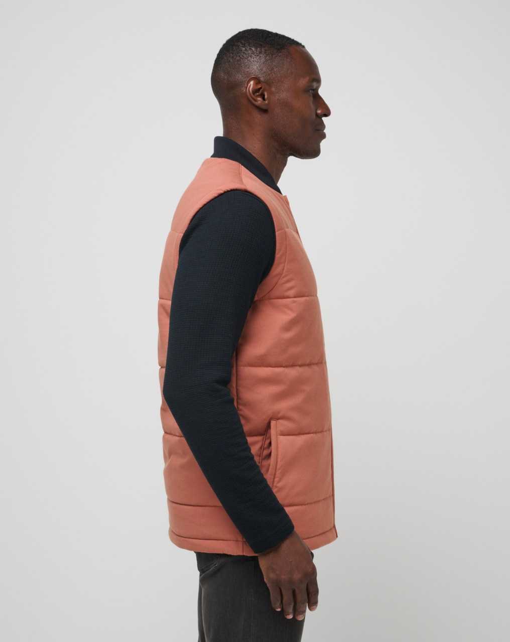 Heather Copper Travis Mathew Climate Drop Vest | FPGS10645