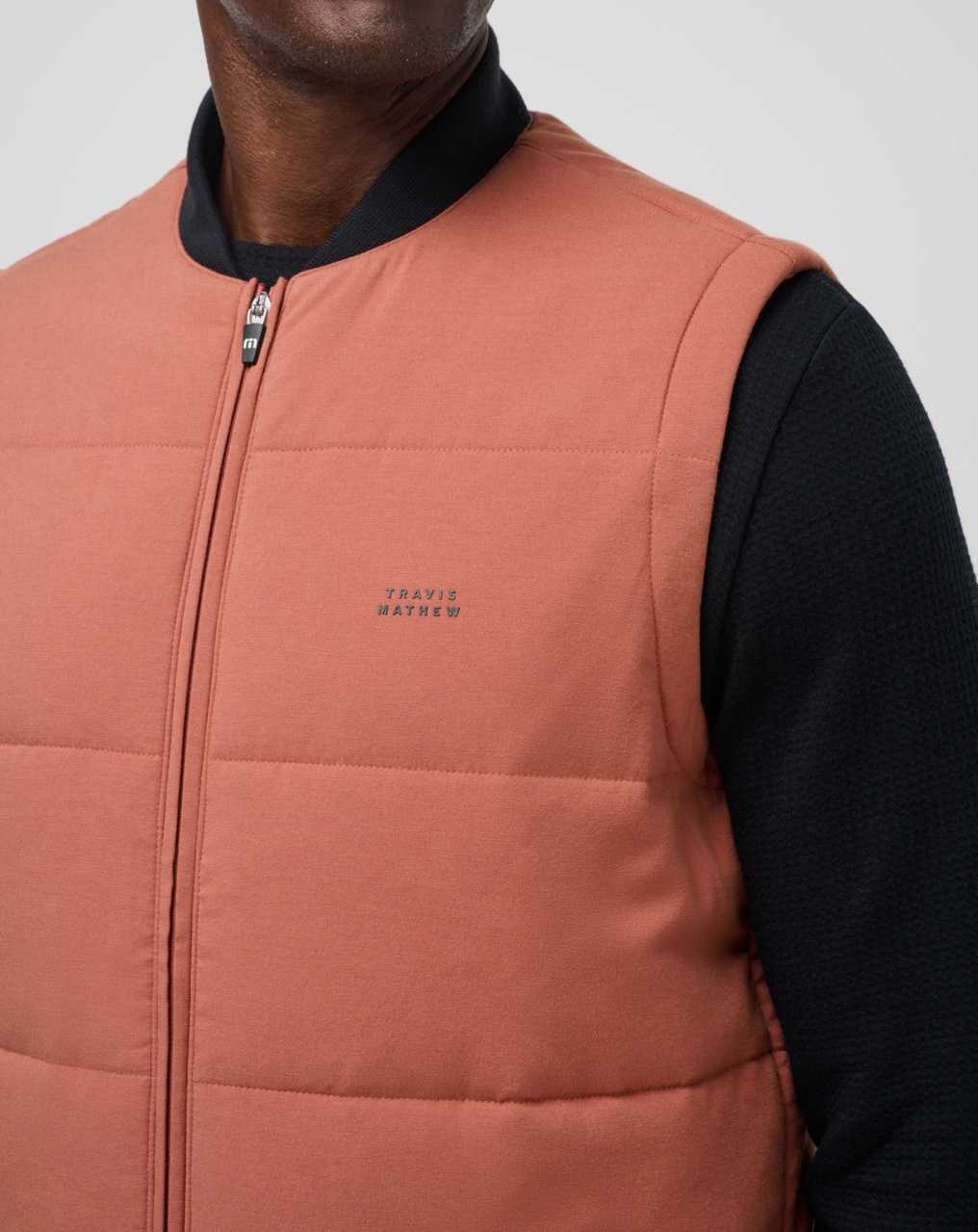 Heather Copper Travis Mathew Climate Drop Vest | FPGS10645