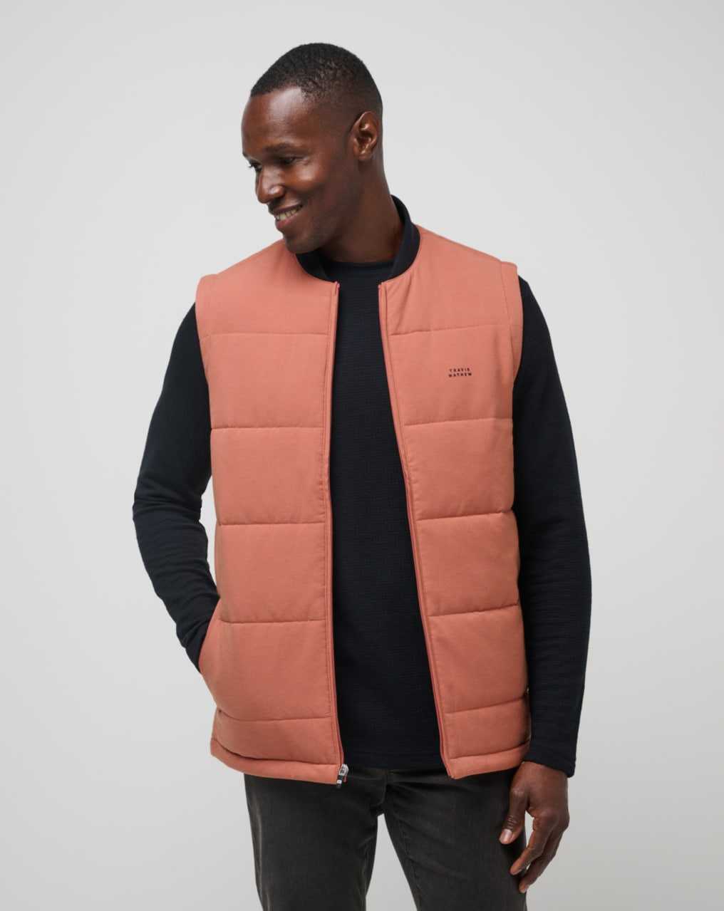 Heather Copper Travis Mathew Climate Drop Vest | FPGS10645