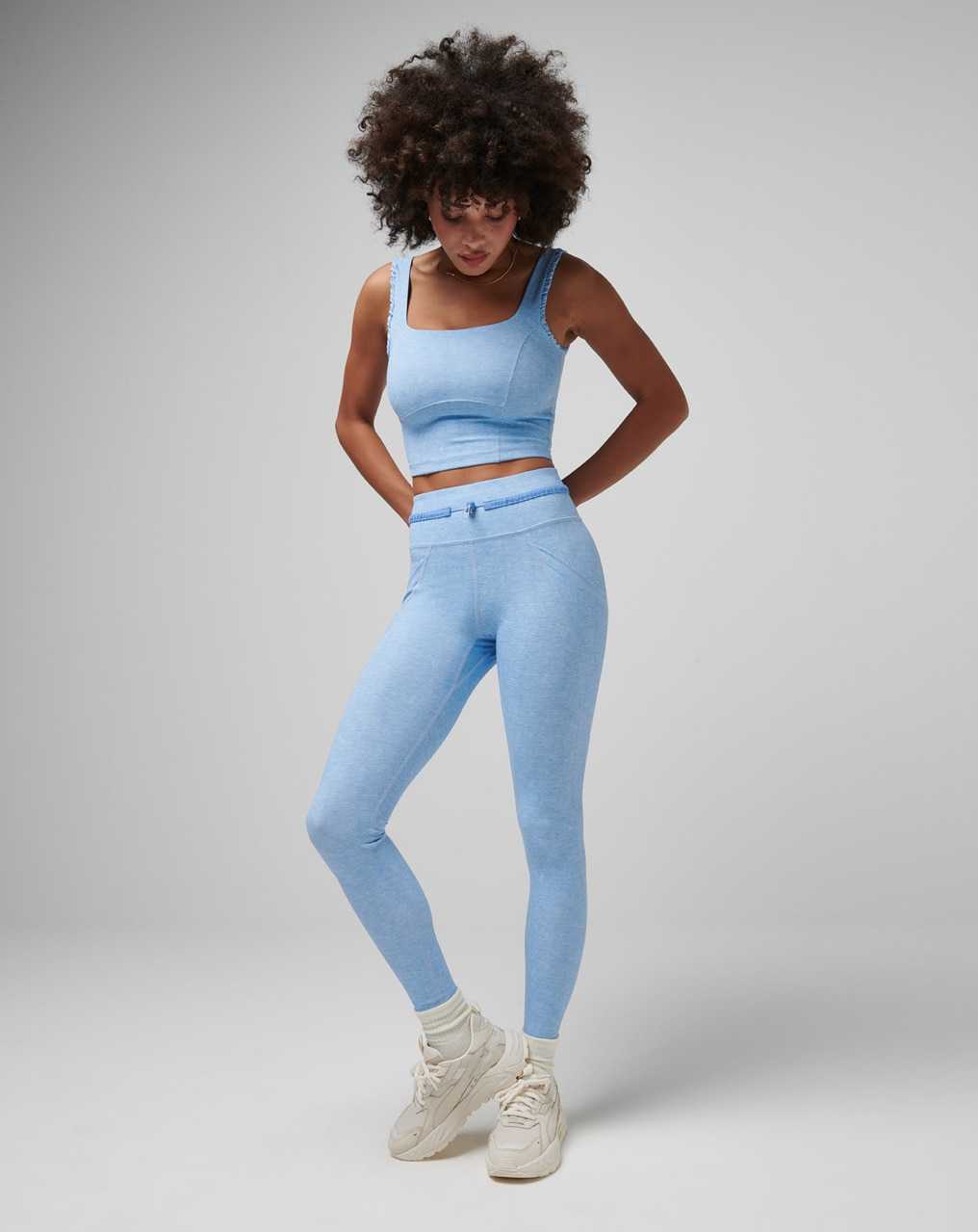 Heather Cornflower Blue Travis Mathew Painted Sky Moveknit Legging | DZQJ37469