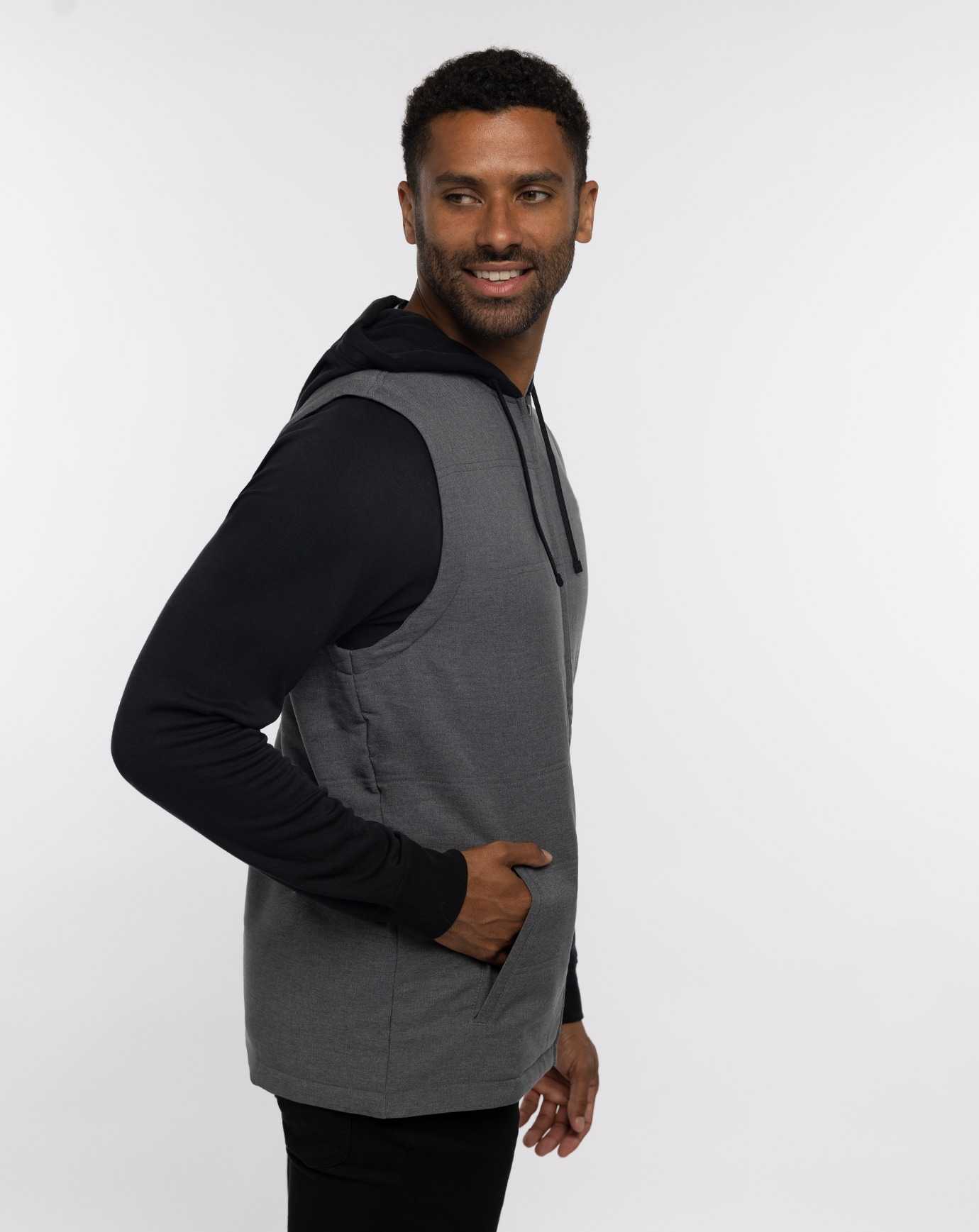 Heather Dark Grey Travis Mathew Scavenger Full Zip Hoodie | LEHQ46581