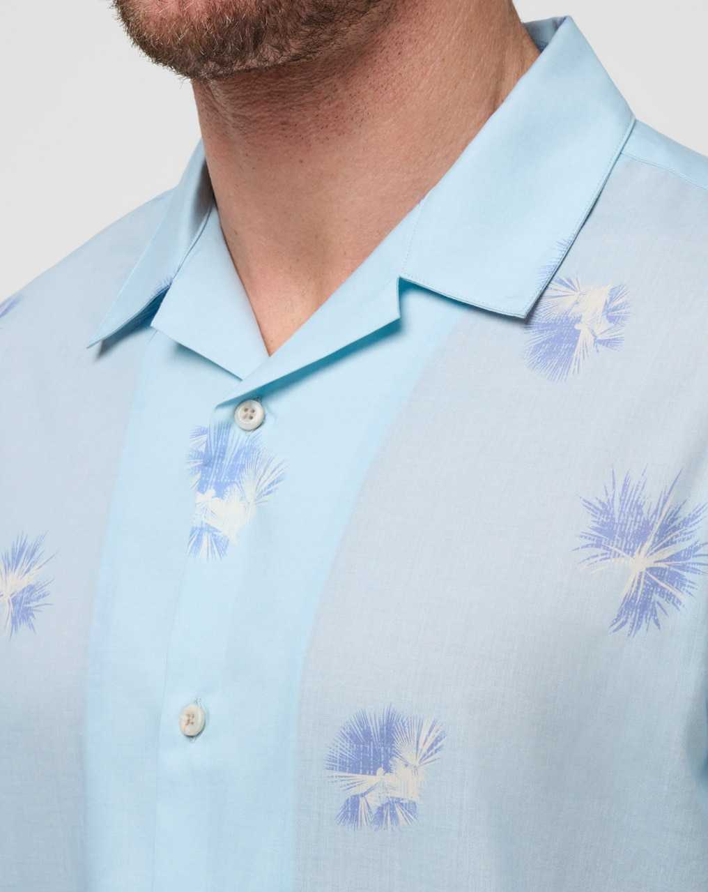 Heather Dream Blue Travis Mathew Casino Holiday Button-up | HXLJ03692