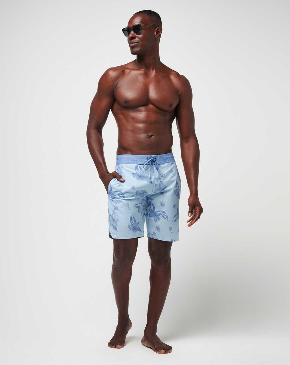 Heather Dream Blue Travis Mathew Lull In The Action Boardshort | OIGT59863