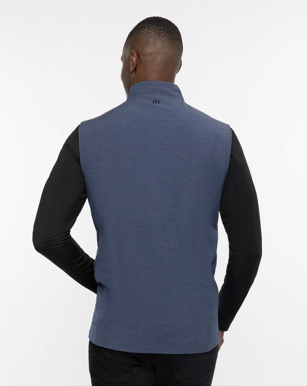 Heather Dress Blues Travis Mathew Top Of The Line Vest | NQYM24051