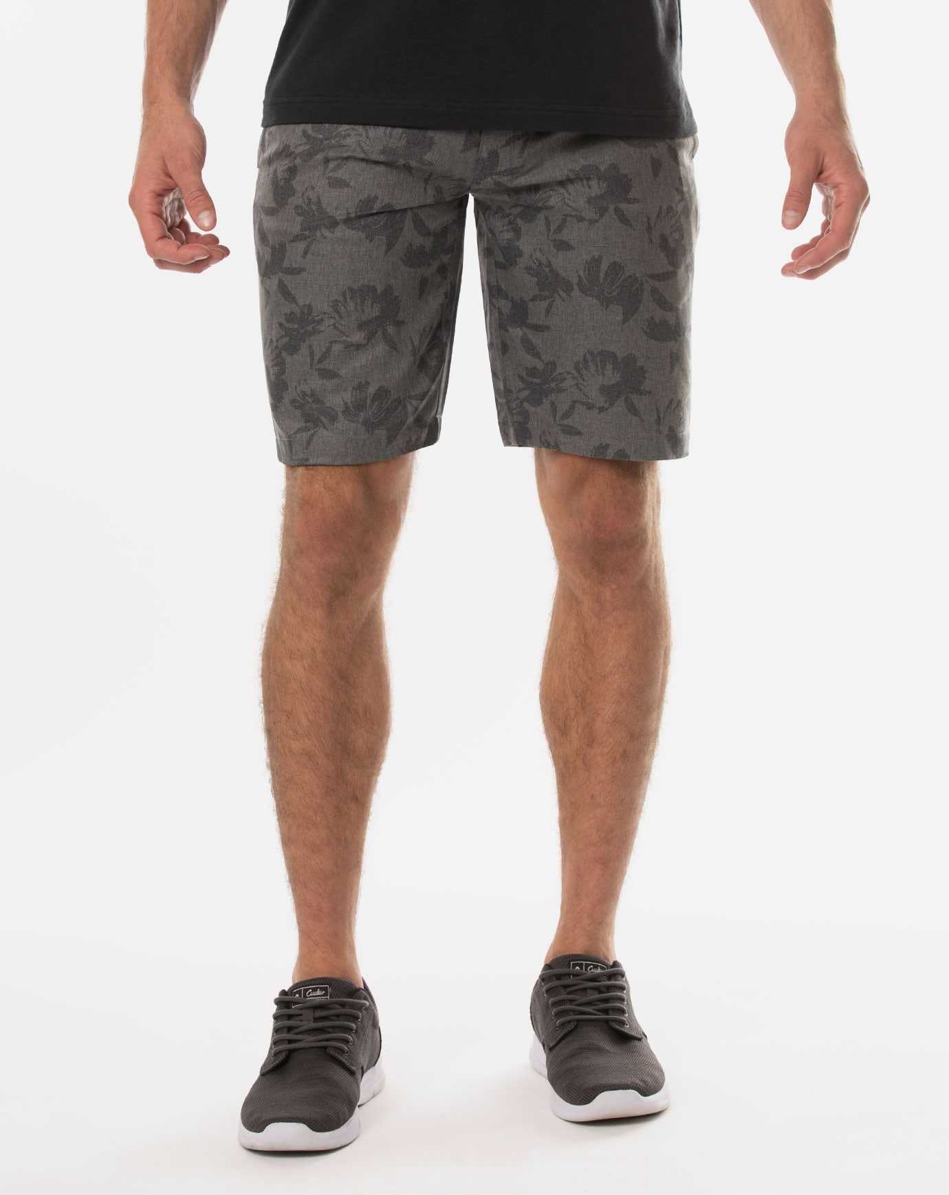 Heather Grey Pinstripe Travis Mathew Inlet Short 9in | YZPC39765