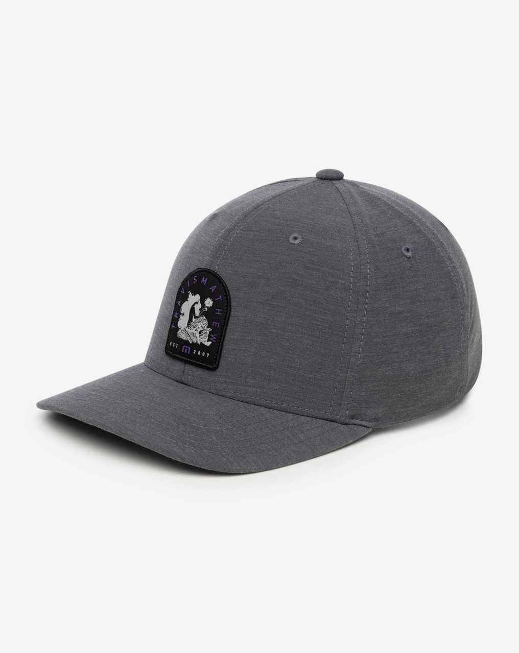 Heather Grey Pinstripe Travis Mathew Myths And Legends Snapback Hat | WADX68514