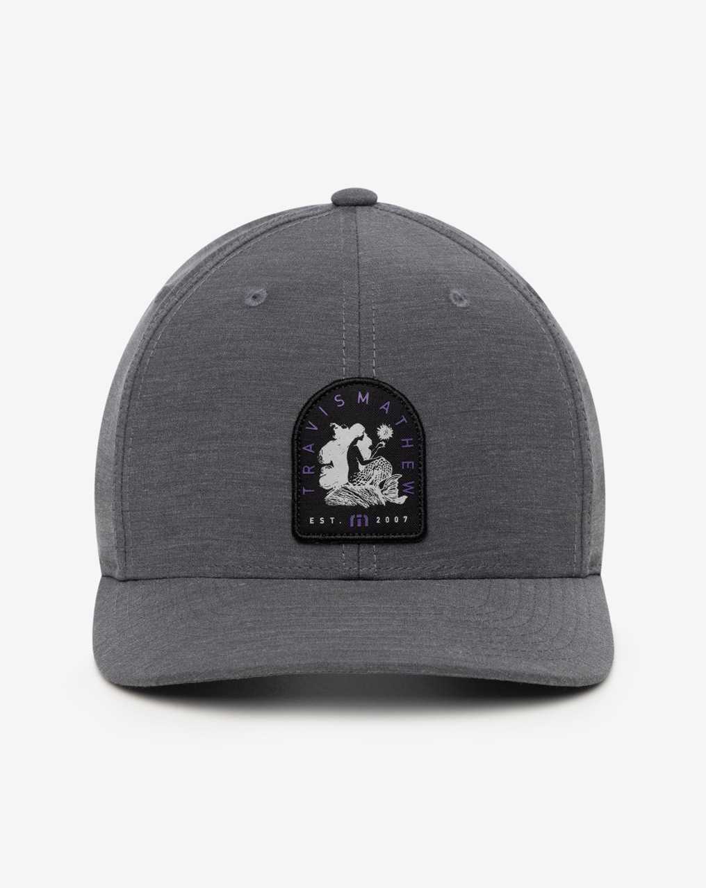 Heather Grey Pinstripe Travis Mathew Myths And Legends Snapback Hat | WADX68514