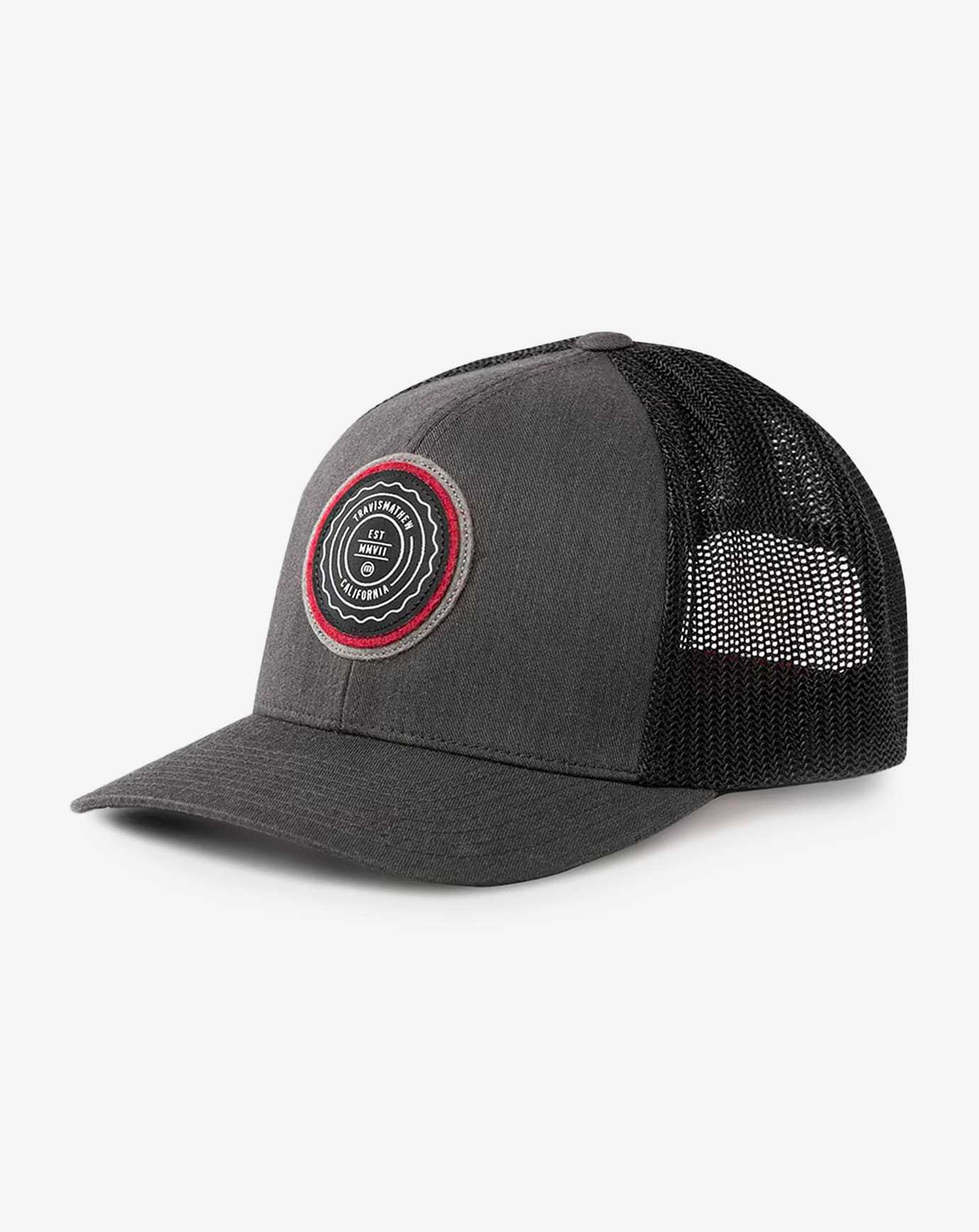 Heather Grey Pinstripe Travis Mathew The Patch Snapback Hat | ISRY83704