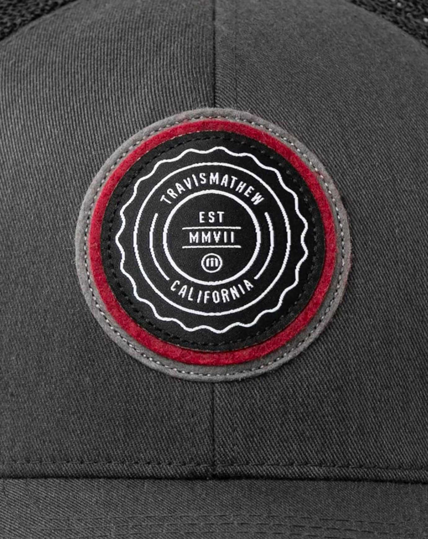 Heather Grey Pinstripe Travis Mathew The Patch Snapback Hat | ISRY83704