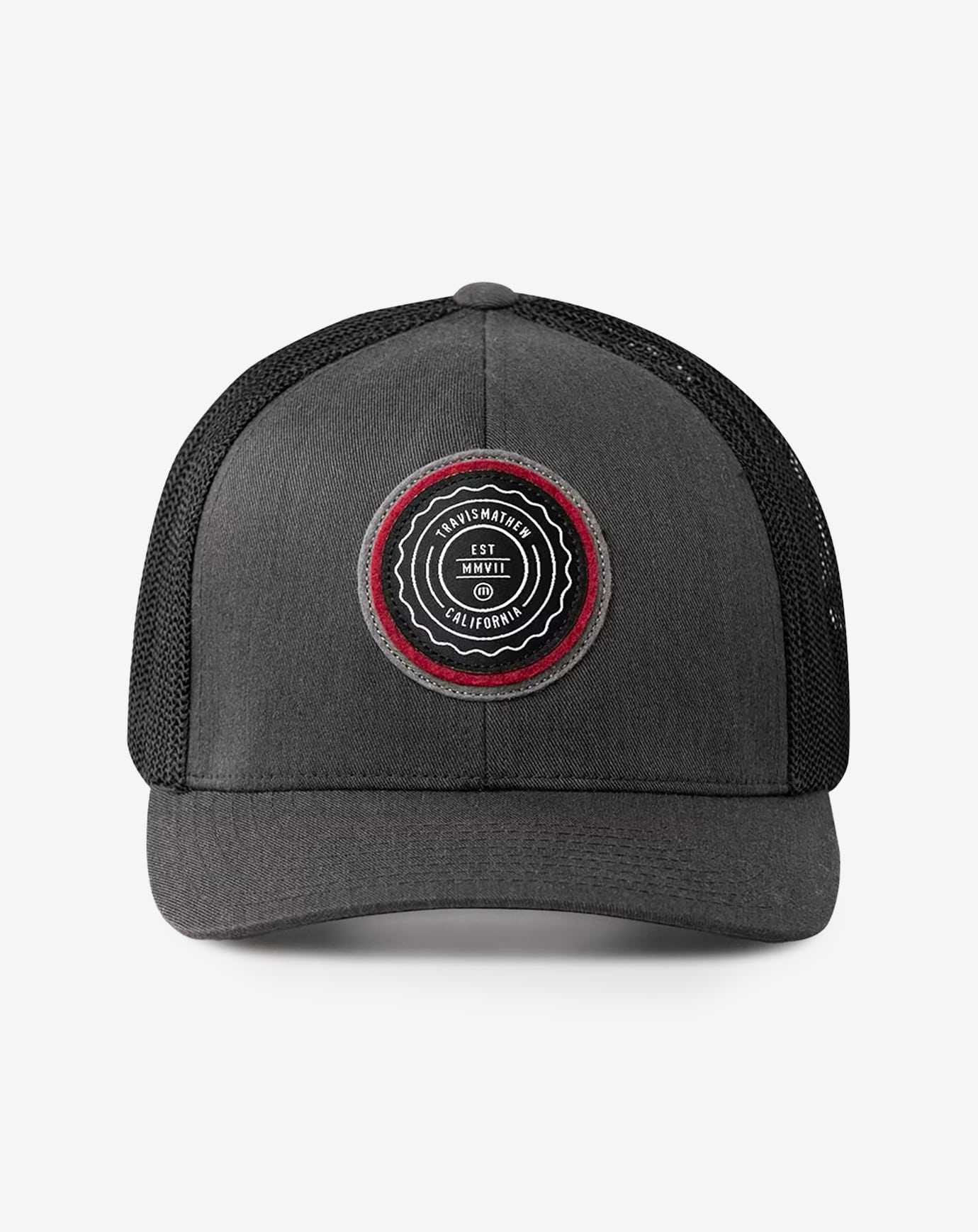 Heather Grey Pinstripe Travis Mathew The Patch Snapback Hat | ISRY83704