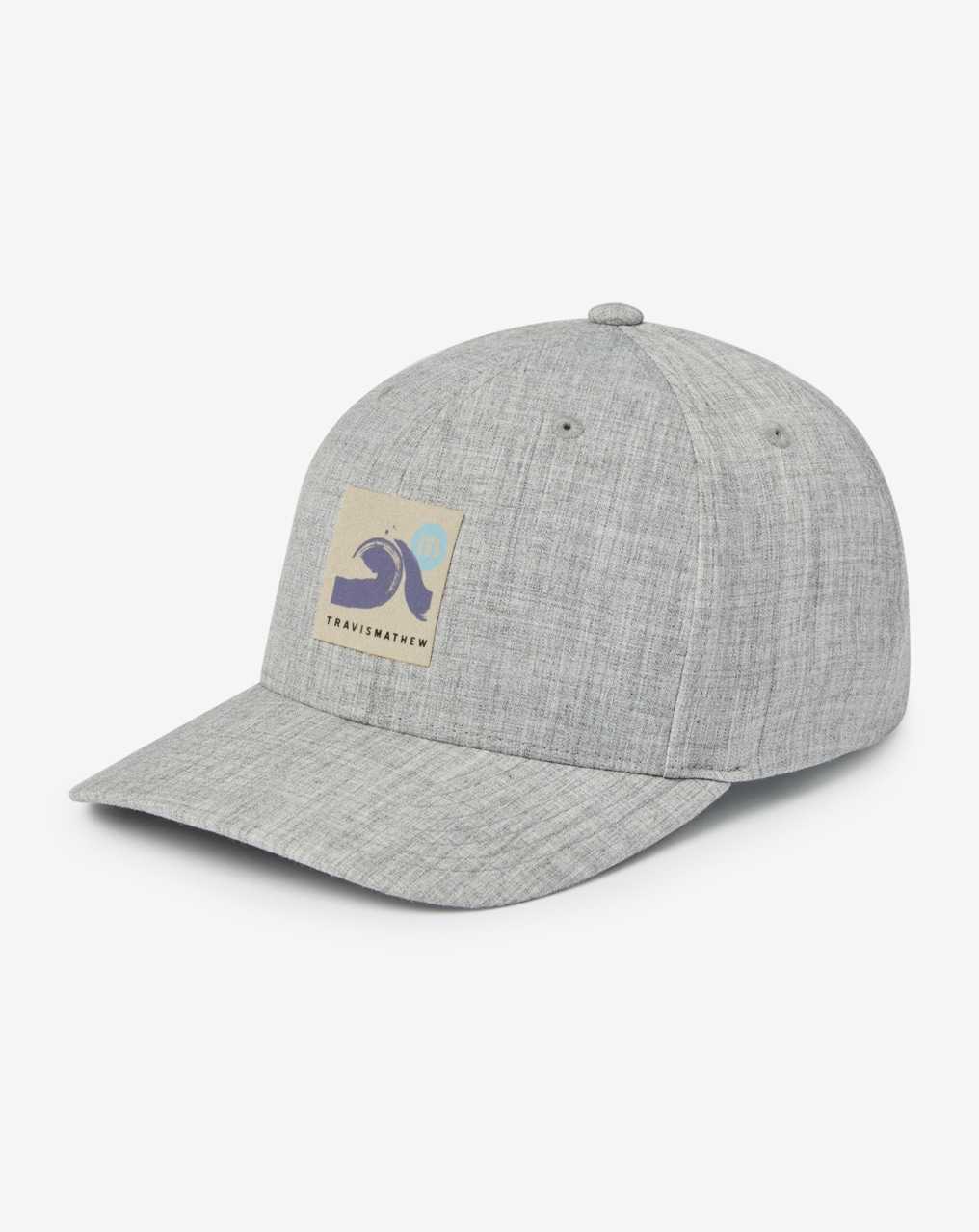 Heather Grey Travis Mathew Aloha Shirts Snapback Hat | MZFY43682