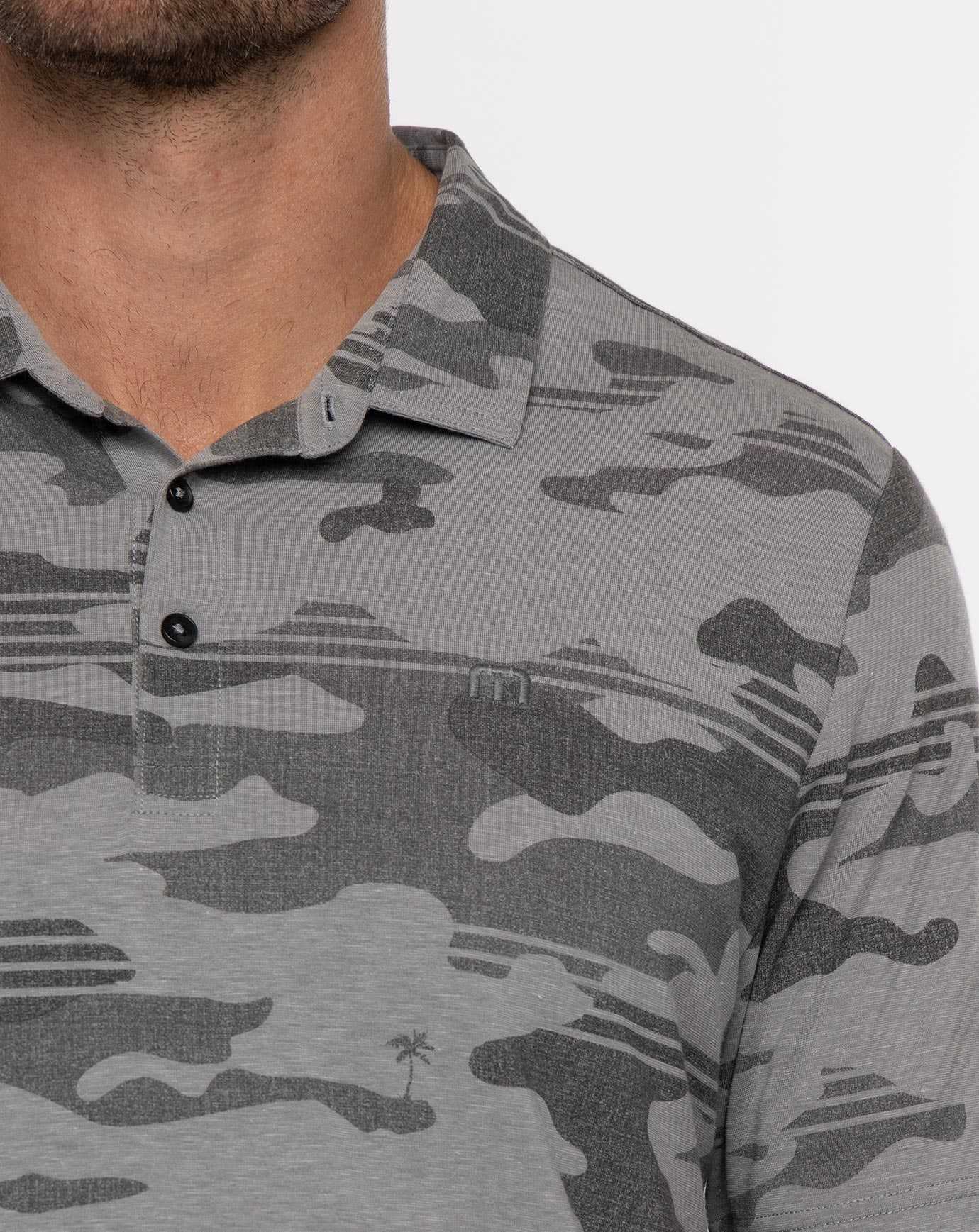 Heather Grey Travis Mathew Beachside Stealth Polo | XAQC58413