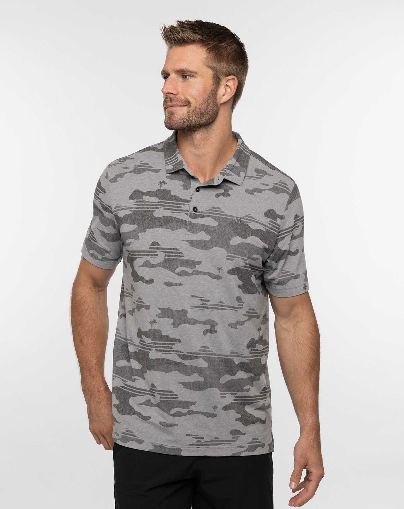 Heather Grey Travis Mathew Beachside Stealth Polo | XAQC58413