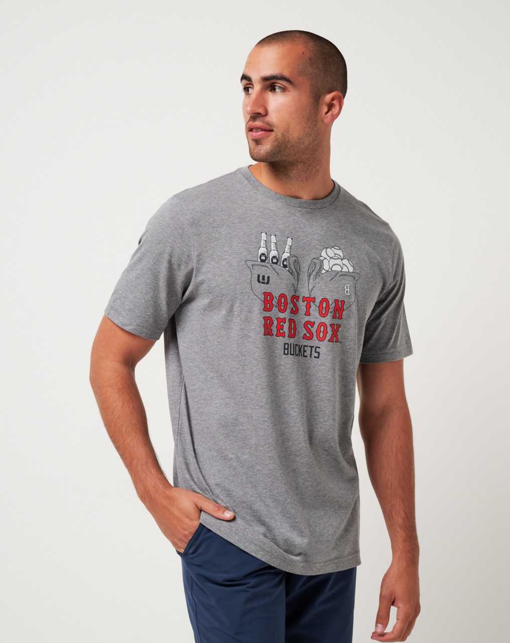 Heather Grey Travis Mathew Boston Red Sox Strike One Tee | WLGQ20486