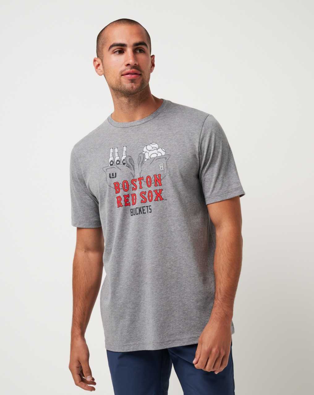 Heather Grey Travis Mathew Boston Red Sox Strike One Tee | WLGQ20486