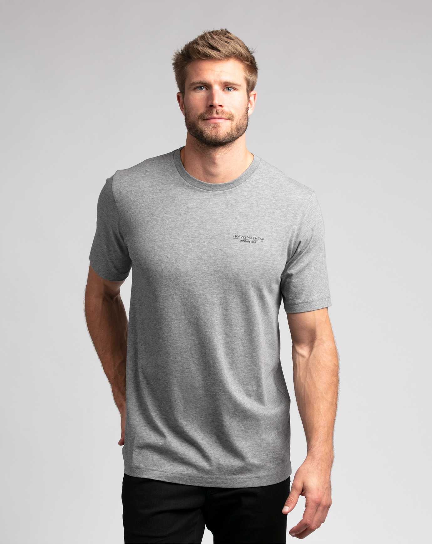 Heather Grey Travis Mathew Dontcha Know Tee | LKDT41762