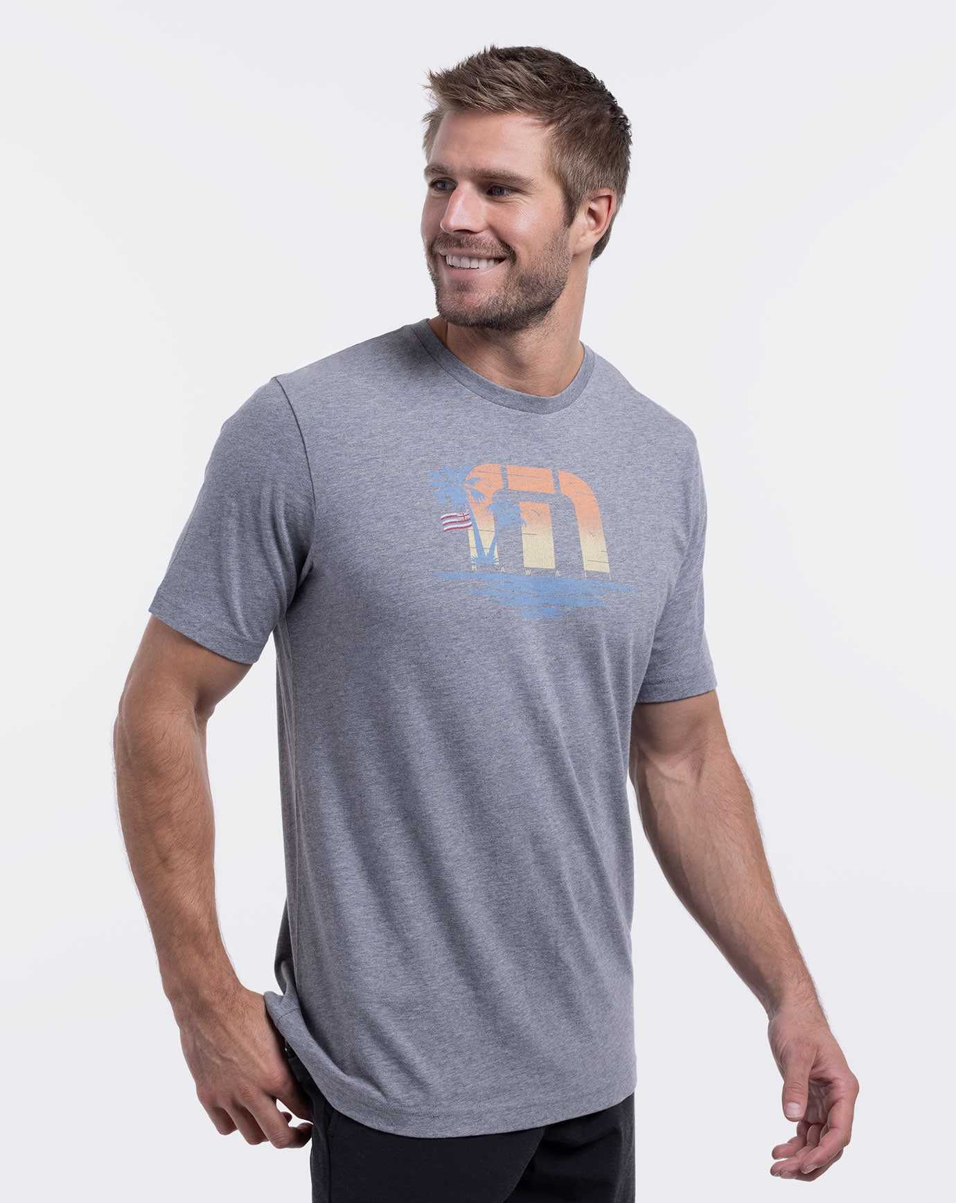 Heather Grey Travis Mathew Fourwinds Tee | VGKU15268