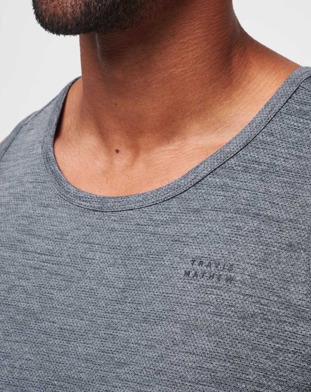 Heather Grey Travis Mathew Heater Pro Tank | GIXU90852