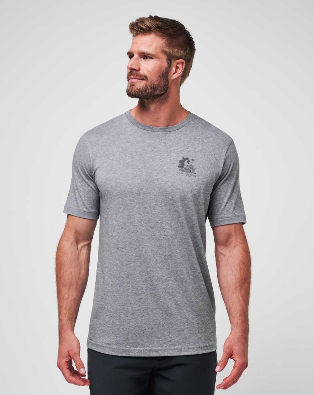 Heather Grey Travis Mathew Mermaid Caves Tee | CNIQ60512