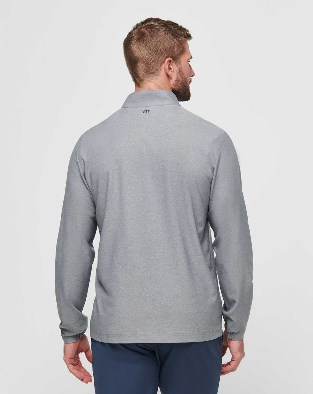 Heather Grey Travis Mathew Move Mountains Quarter Zip | MAYQ90563