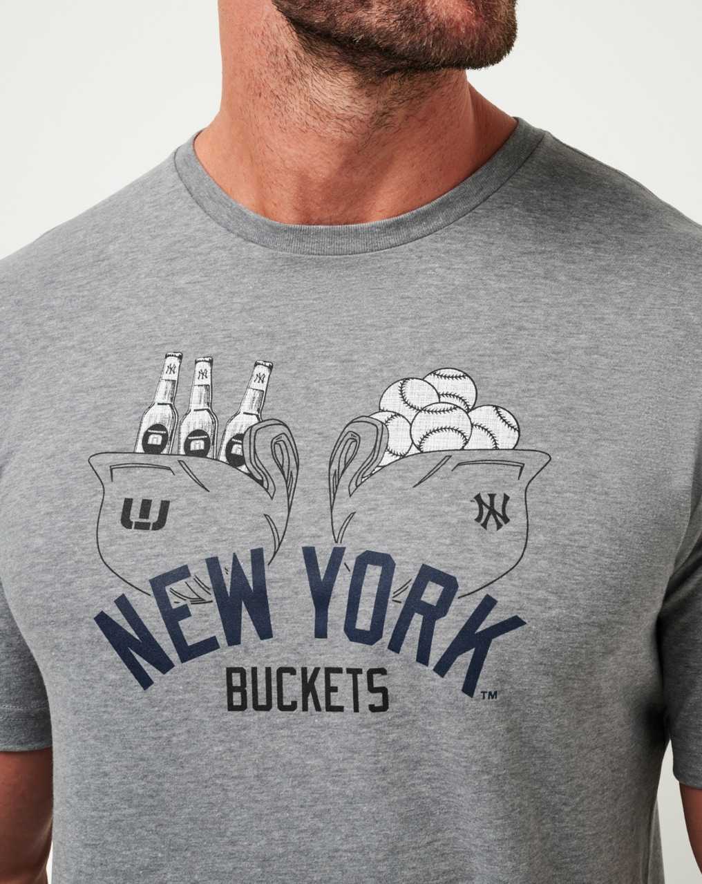 Heather Grey Travis Mathew New York Yankees Strike One Tee | KCIH72465