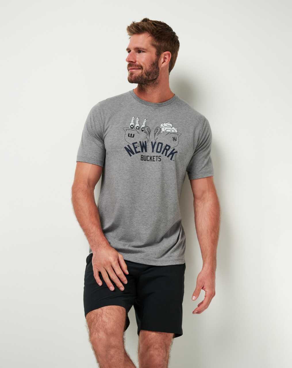 Heather Grey Travis Mathew New York Yankees Strike One Tee | KCIH72465