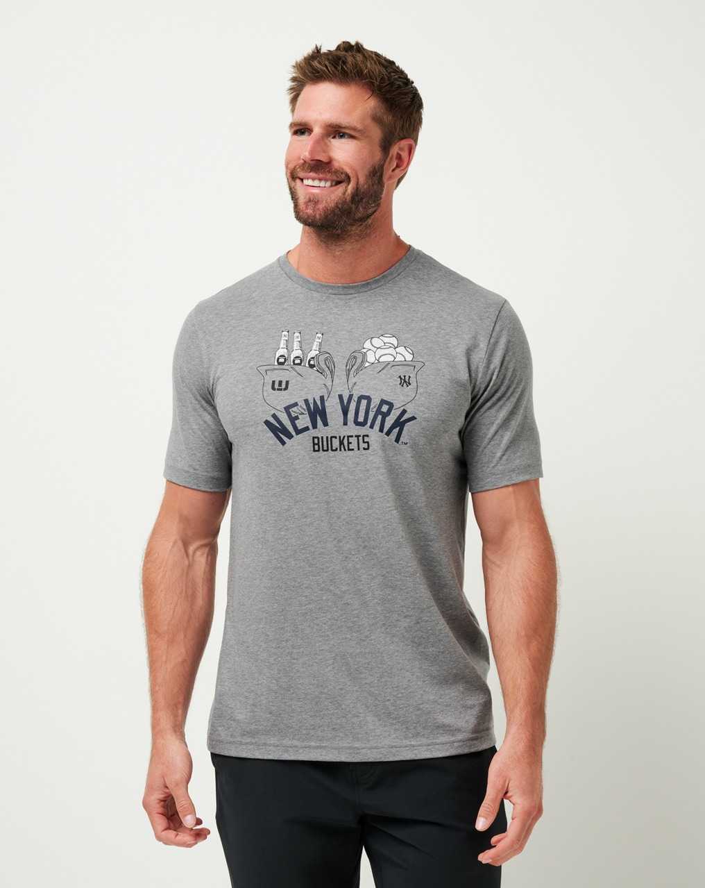 Heather Grey Travis Mathew New York Yankees Strike One Tee | KCIH72465