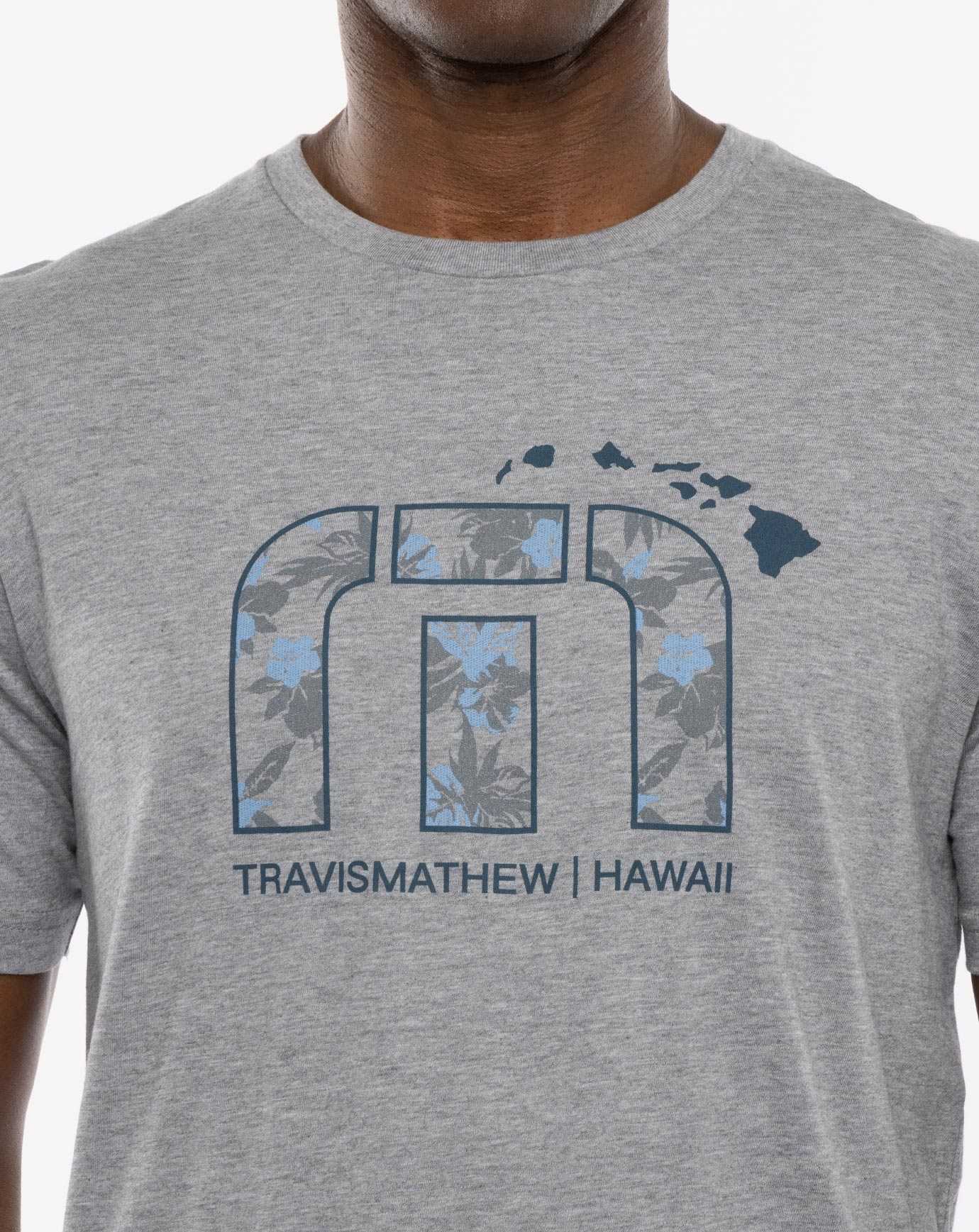 Heather Grey Travis Mathew Satellite Photo Tee | YDUS23456