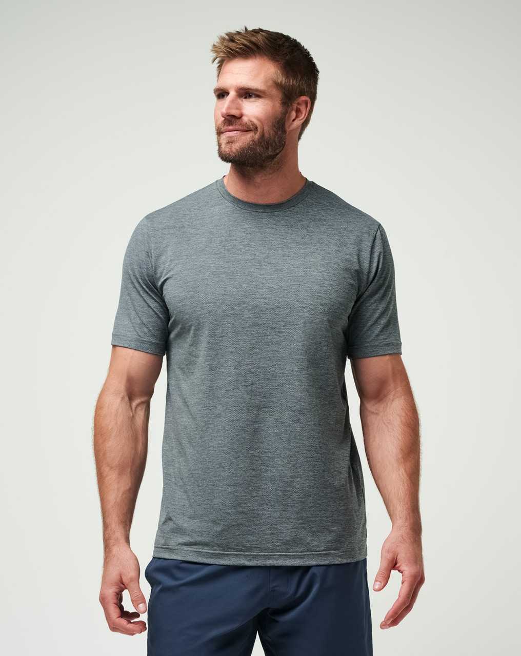 Heather Grey Travis Mathew Scenic Vista Active Tee | RHPE49150