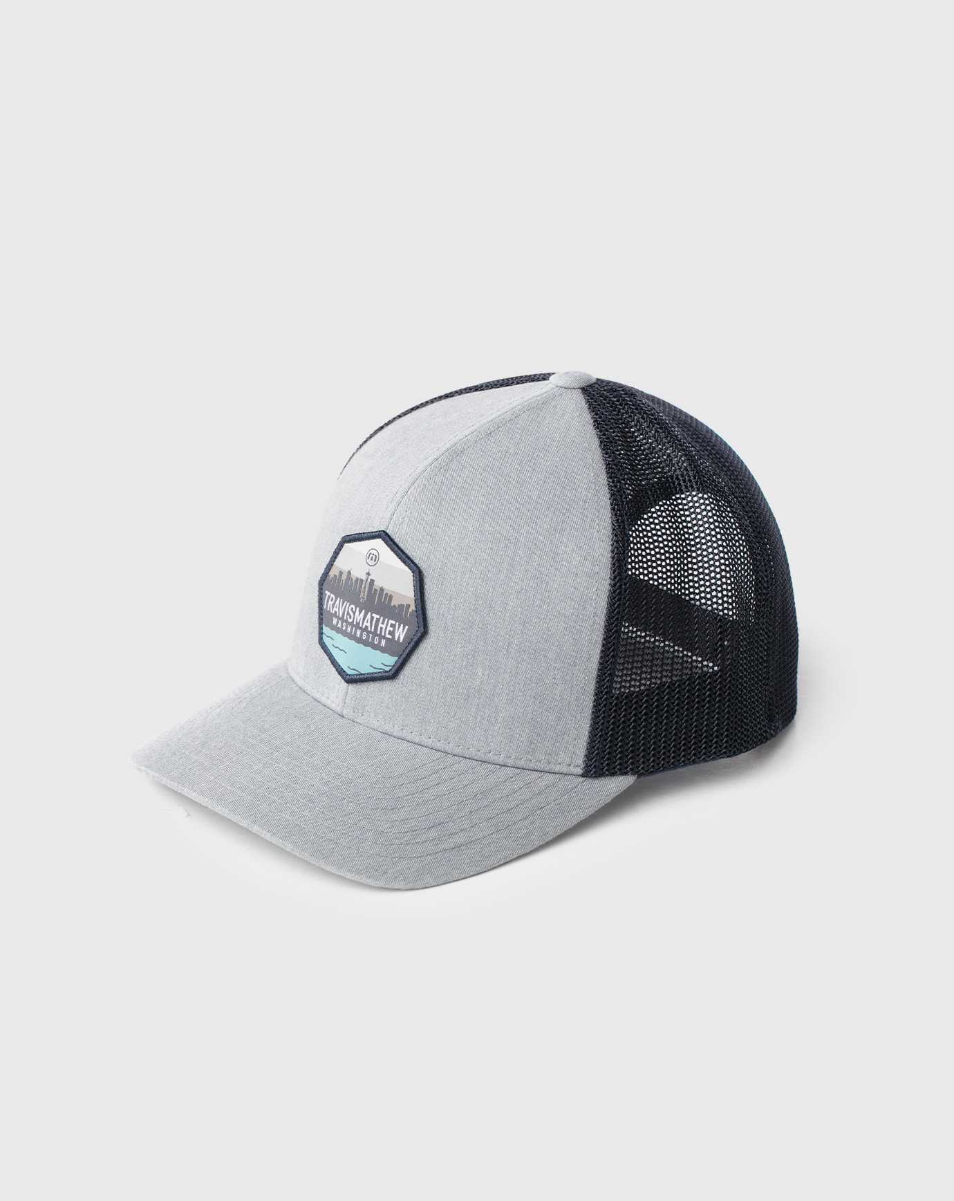 Heather Grey Travis Mathew Take A Hike Snapback Hat | WAHZ70583