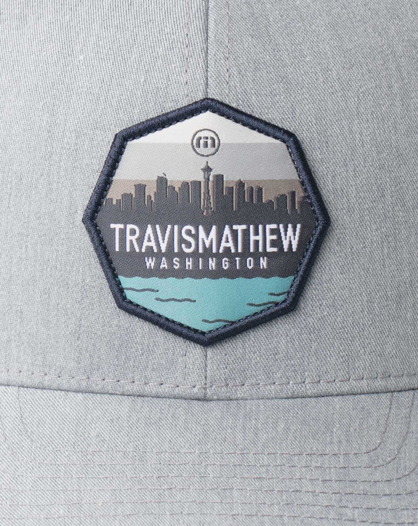 Heather Grey Travis Mathew Take A Hike Snapback Hat | WAHZ70583