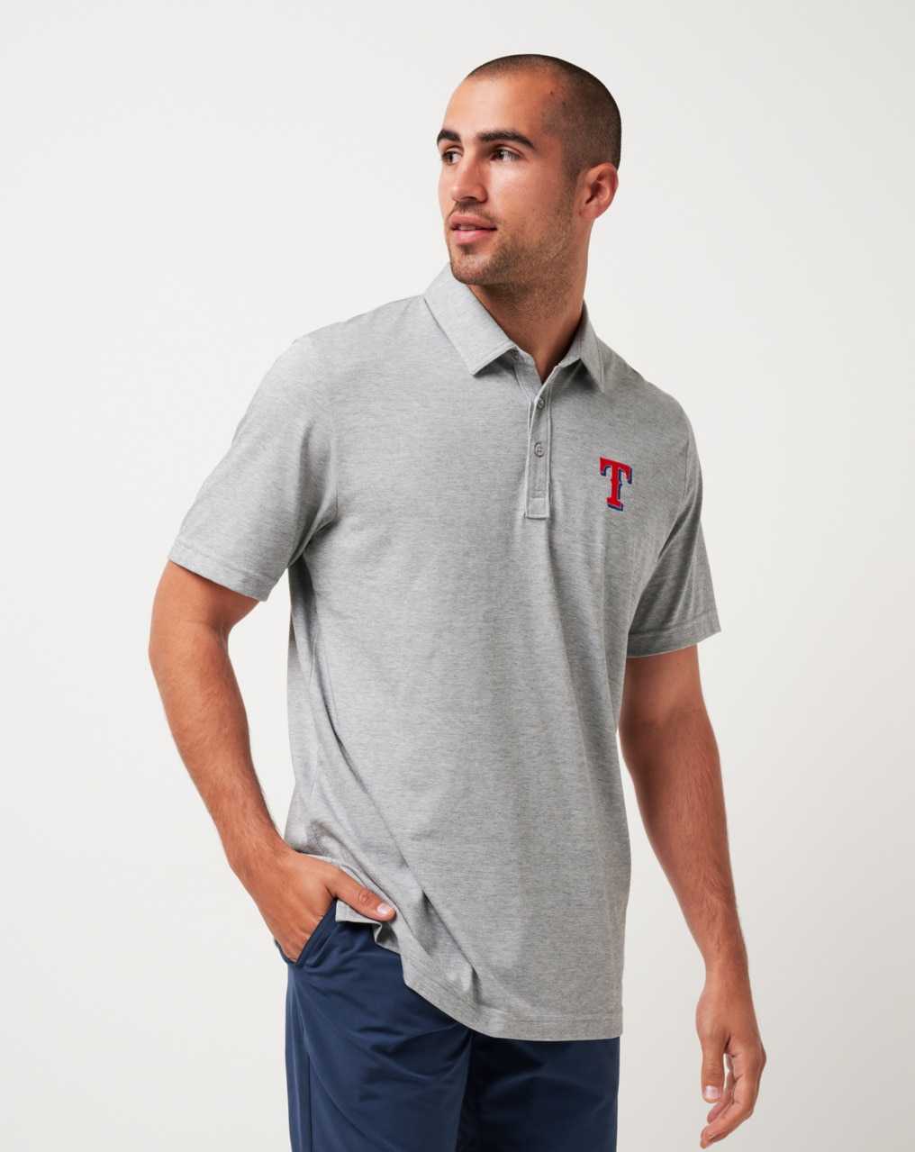 Heather Grey Travis Mathew Texas Rangers The Zinna Polo | LYTM25319