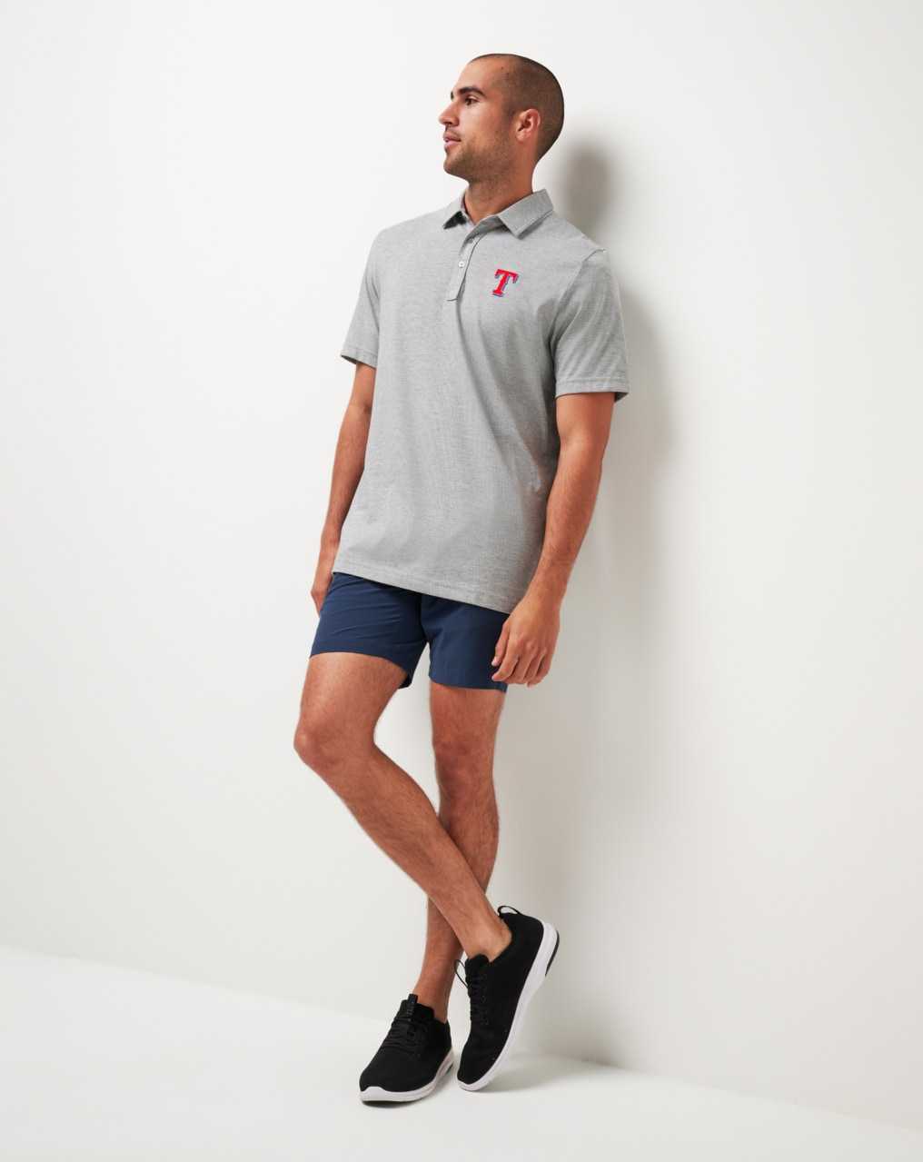 Heather Grey Travis Mathew Texas Rangers The Zinna Polo | LYTM25319