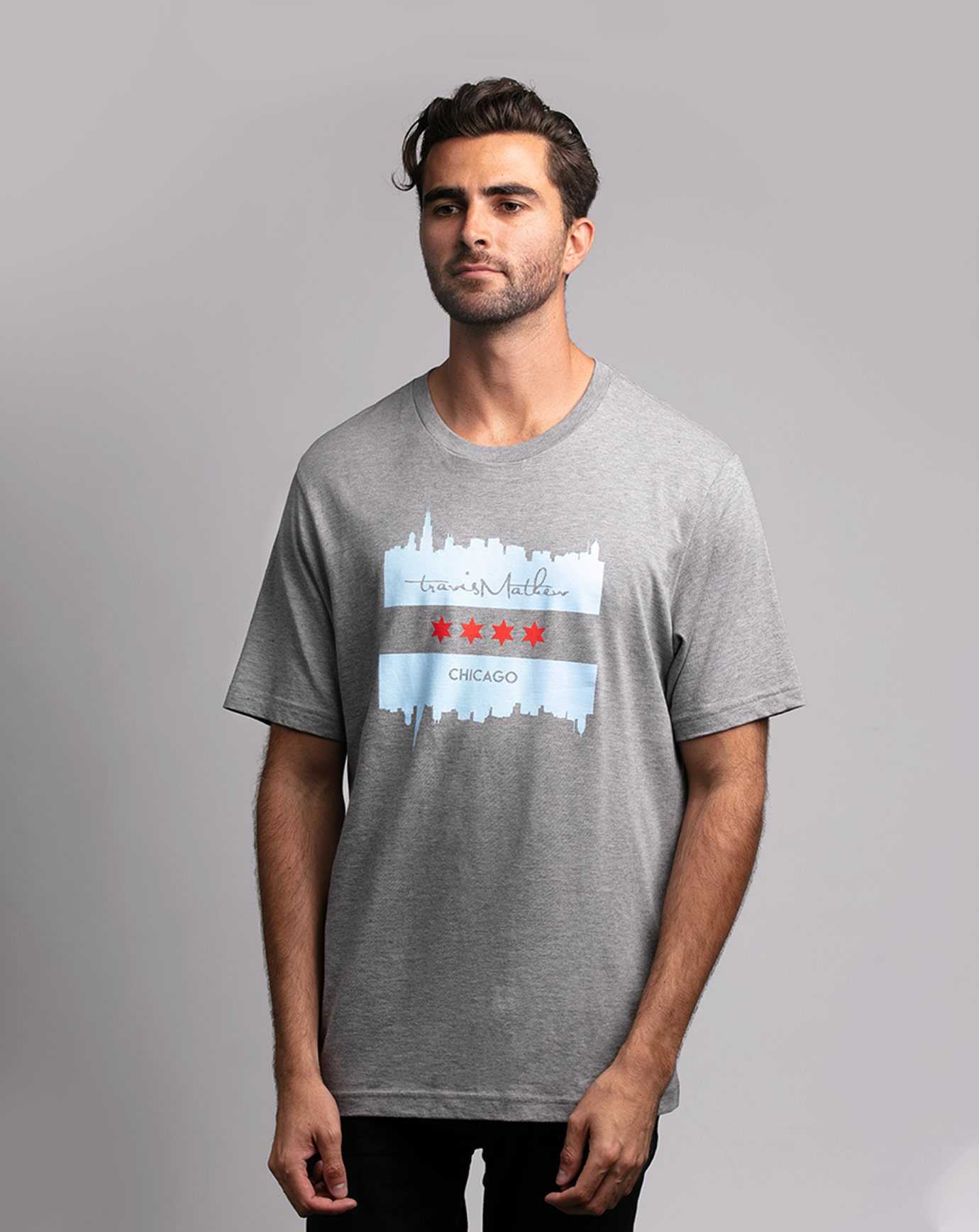 Heather Grey Travis Mathew The Casey Tee | KIVO02954