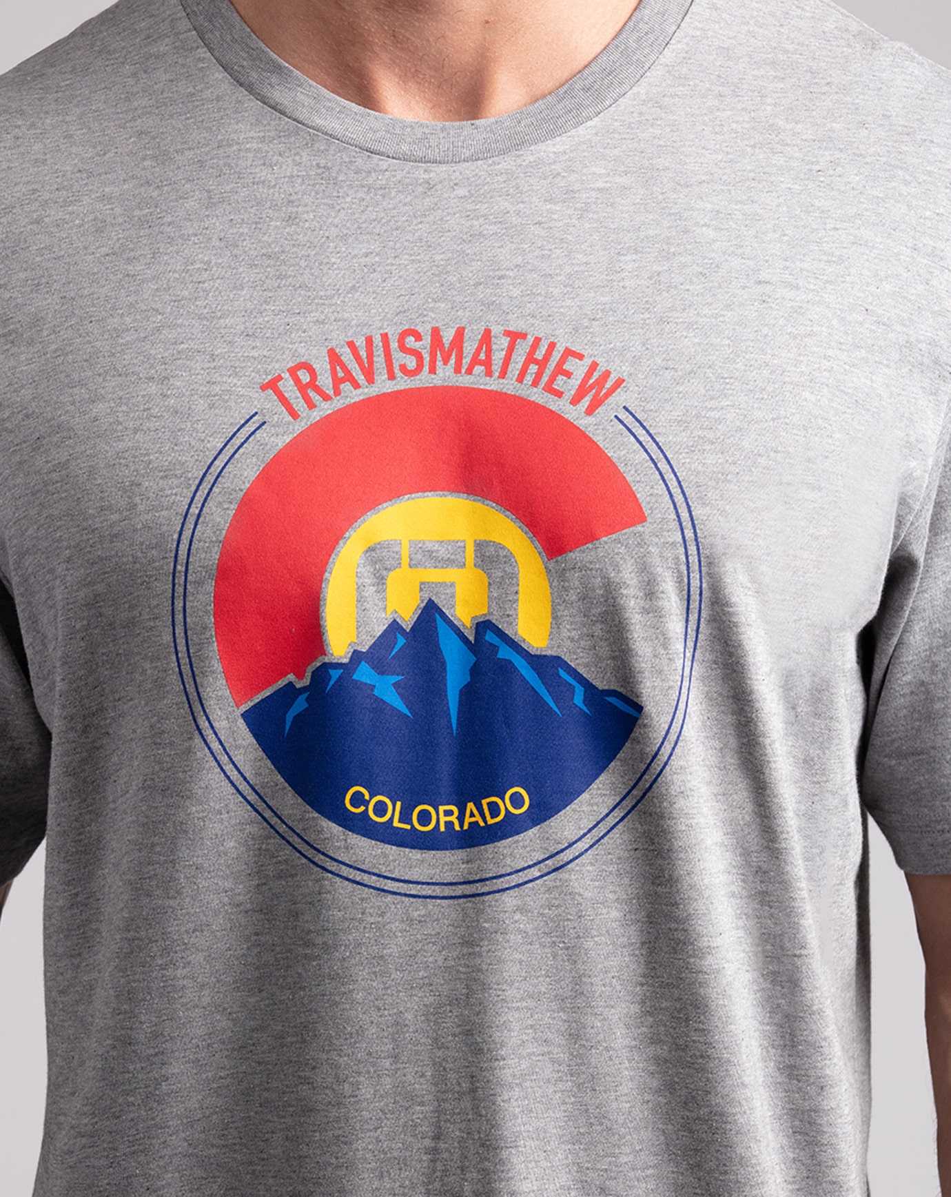 Heather Grey Travis Mathew Thin Air Tee | GQFP14368