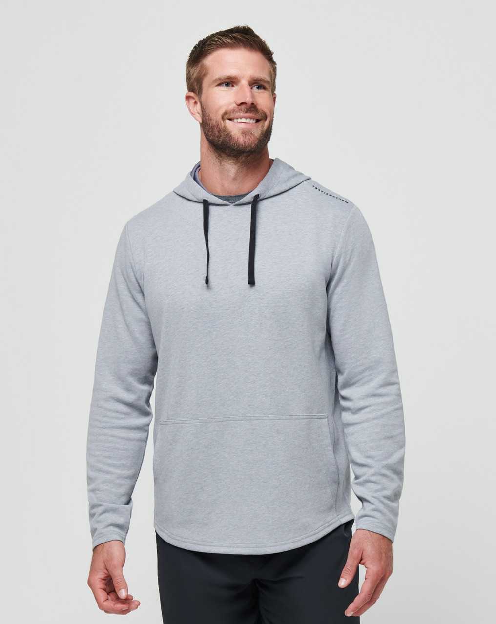 Heather Grey Travis Mathew Upgraded Tech Hoodie | NWPH28549